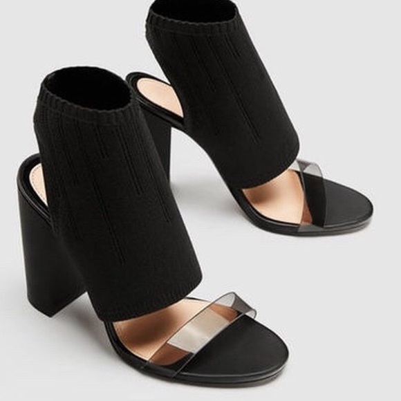 perspex mules zara